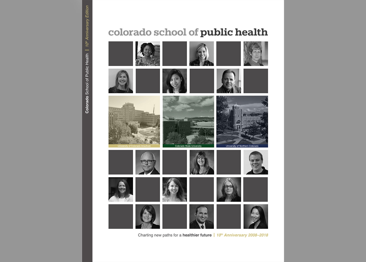 cover of the ColoradoSPH 10th anniversary magazine