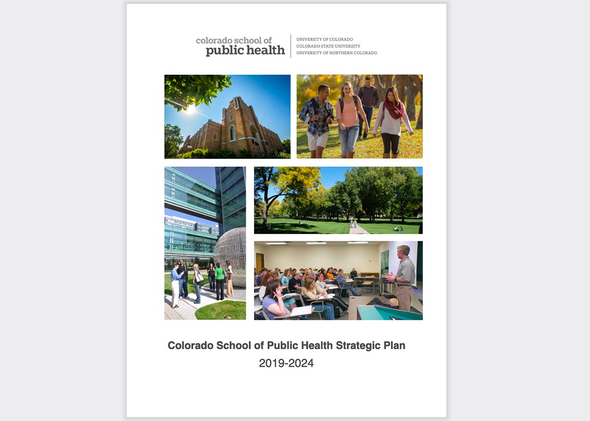 cover of the 2019-2024 ColoradoSPH strategic plan