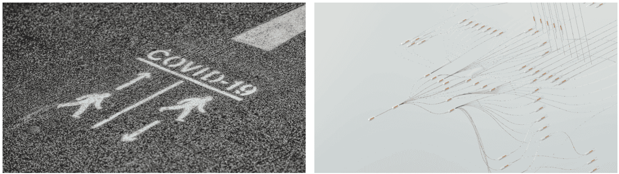 1. Long COVID (photo by Nathan J. Hilton, obtained from Pexels open-source); 2. Predictive modeling (photo by Google DeepMind, obtained from Pexels open-source)