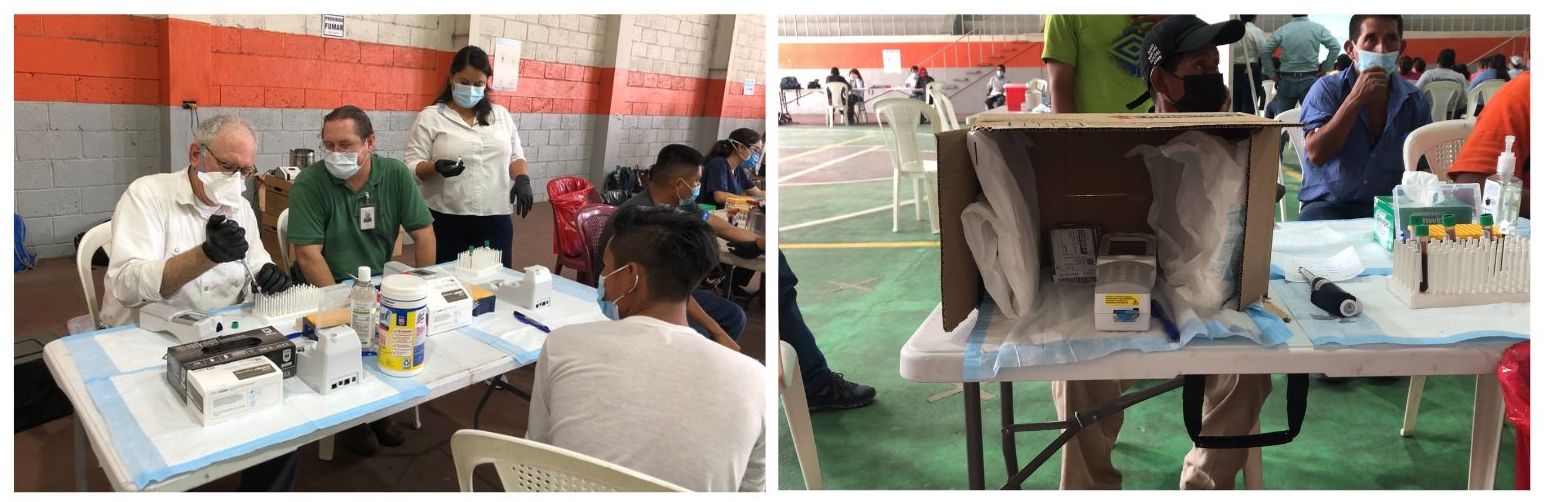 Stephen and Lee lab samples and machine