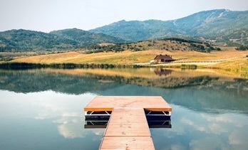Photo of a dock in a lake