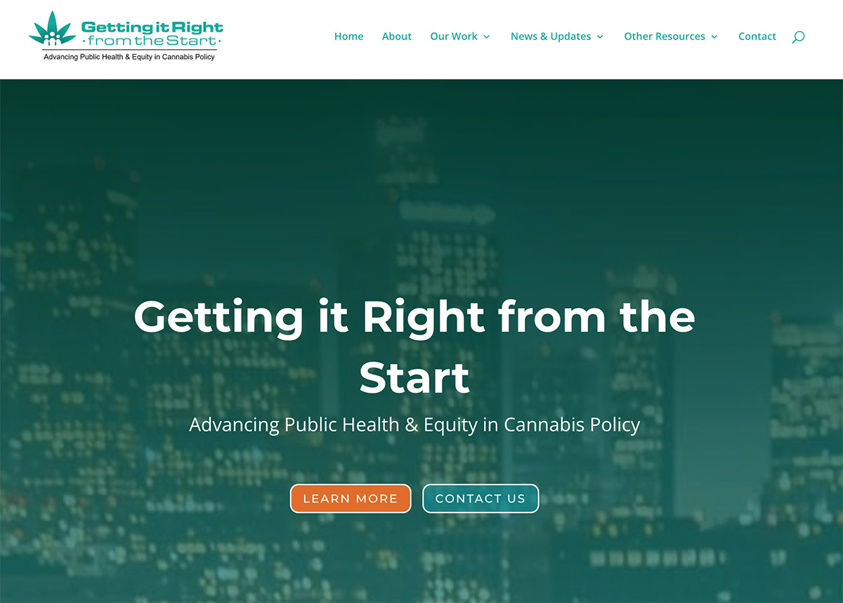 getting it right from the start website homepage