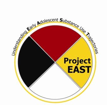 Logo for Project East that reads 
