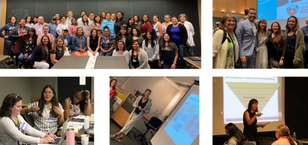 Collage of photos of attendees at the TRC Summer Institute