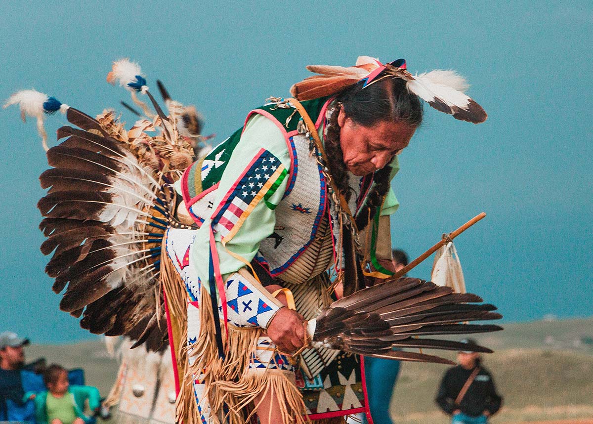 Lakota Native American man