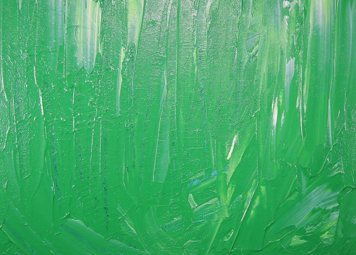 Abstract green painting