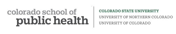 ColoradoSPH logo with CSU highlighted in green