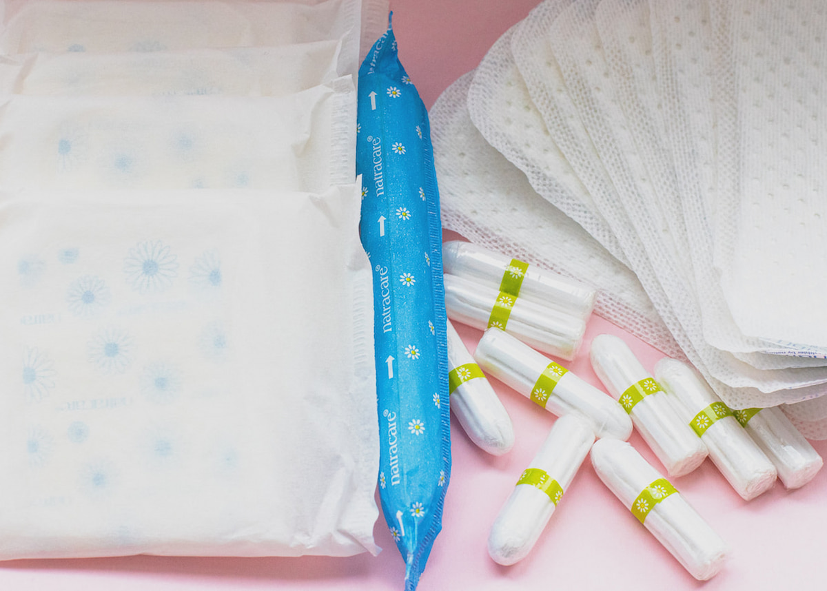 Assortment of menstrual products