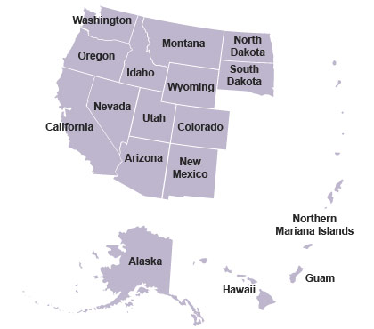united states map with WRGP member states