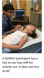 SEARCH participant being examined by doctor for arteries