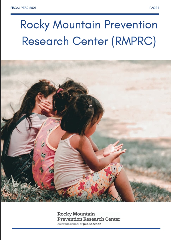 Rocky Mountain Prevention Research Center Portfolio cover with a picture of children.