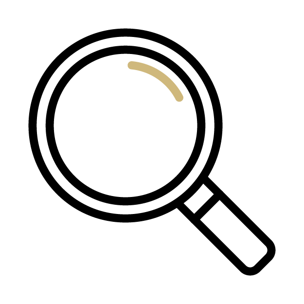 An icon of a magnifying glass