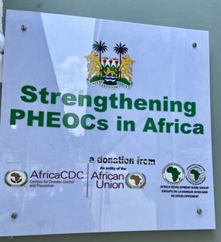 Plaque of partnerships in Africa